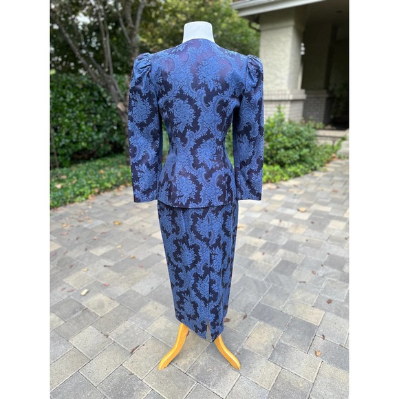 Vintage 90s Jessica McClintock Bridal 2 Piece Victorian Jacket Skirt SteamPunk - Picture 5 of 10